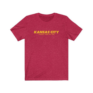 Kansas City Football Team T-Shirt Printify Heather Red L 