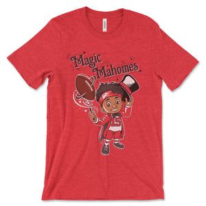 Magic Mahomes T-Shirt Arrowhead West S Heather Red 