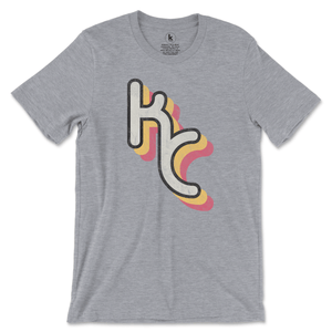 Retro KC Red and Yellow T-Shirt Printify Athletic Heather L 