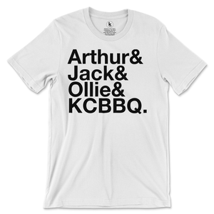 The Three Kings of KCBBQ. T-Shirt Printify White S 